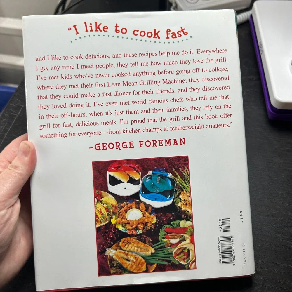George‎ Foreman's Indoor Grilling Made Easy Cookbook Hardcover Kathryn Kellinger